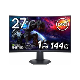 Dell S2721HGF Gaming | Curved Monitor | 27" FHD | 1920 x 1080 Resolution | 144Hz Refresh Rate AMD FreeSync Premium Technology | VA Panel | Zero Frame Design | Wall Mount Enable | HDMI | Display Port | 1ms Response Time